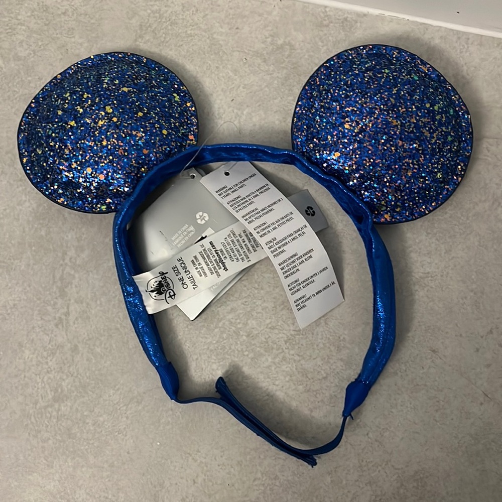 Disney Blue Adjustable Mickey Ear Headband